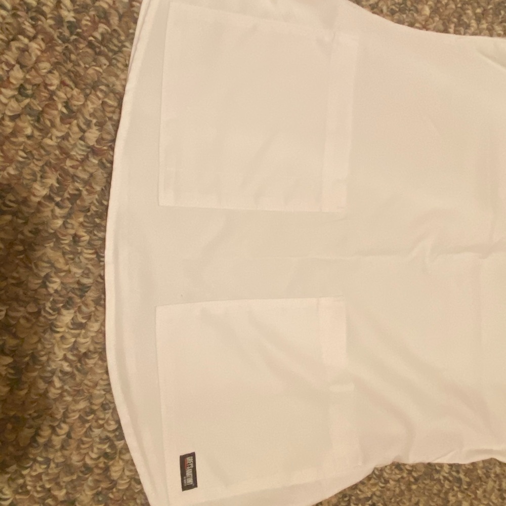 White scrub top - Picture 2 of 3